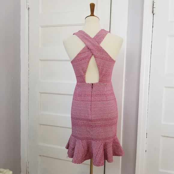 Banana Republic Jacquard Cross Back Dress, Size 0 - Picture 5 of 12